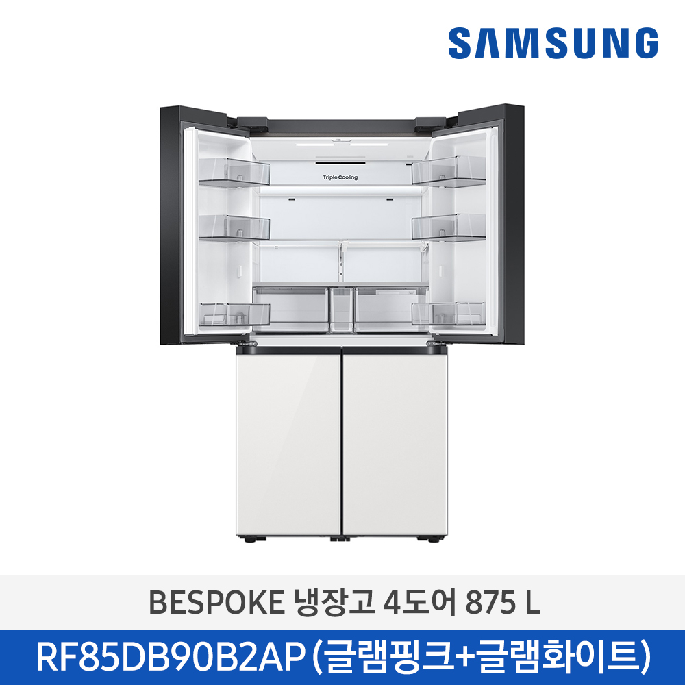 삼성 비스포크 4도어 냉장고 RF85DB90B2AP25