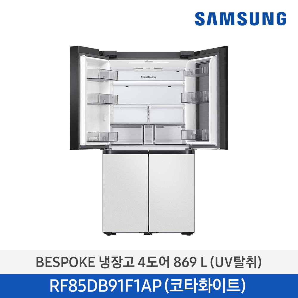 삼성 비스포크 4도어 냉장고 RF85DB91F1AP01