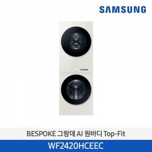 삼성 BESPOKE 그랑데 AI 원바디 세탁기건조기 (그레이지) WF2420HCEEC
