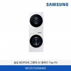 삼성 BESPOKE 그랑데 AI 원바디 Top-Fit WF2517HDWWD