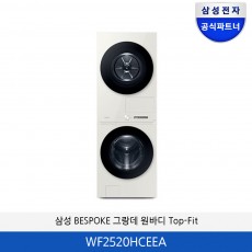 삼성 BESPOKE 그랑데 AI 원바디 Top-Fit WF2520HCEEA