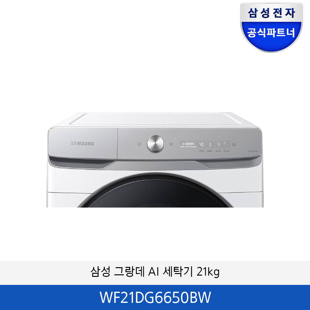 삼성 그랑데 AI 세탁기 21kg WF21DG6650BW