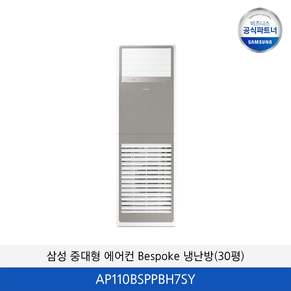 삼성 중대형 에어컨 Bespoke 냉난방 (30평) 단상 AP110BSPPBH7SY